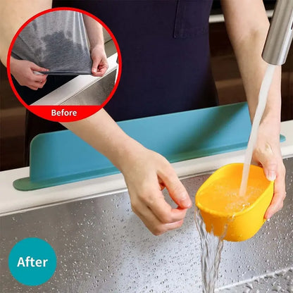 16 Inch Silicone Sink Splash Guard – Double Suction Grip